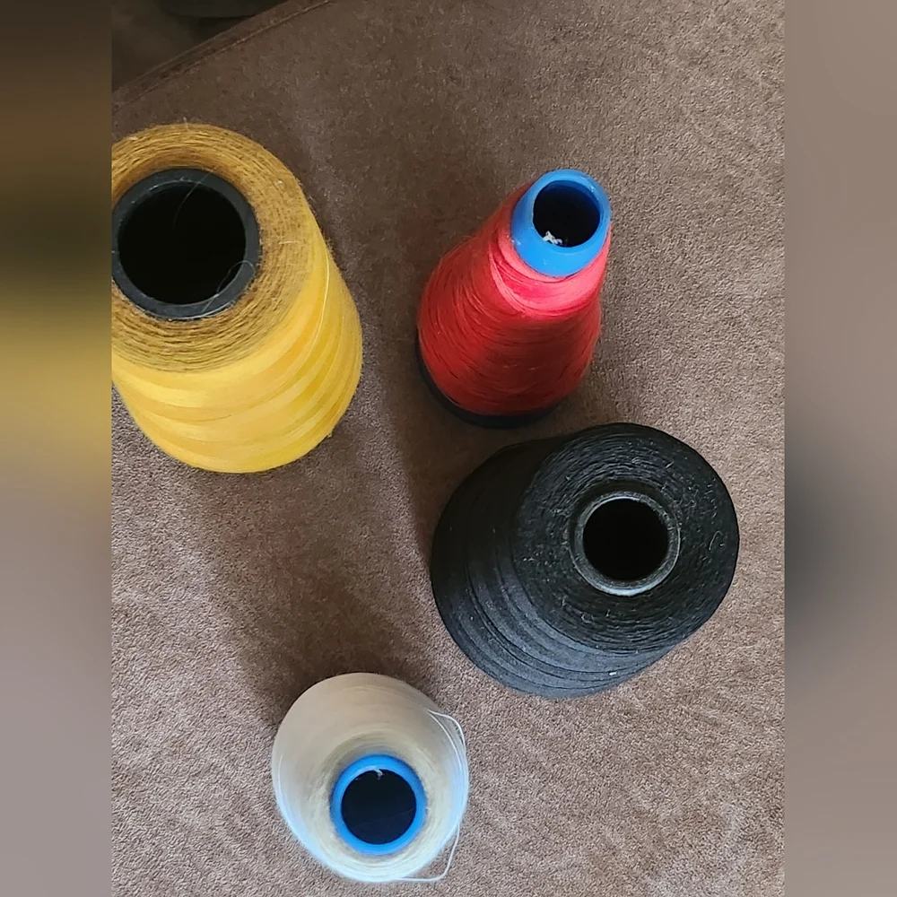 4 Sewing Thread Cones Vintage